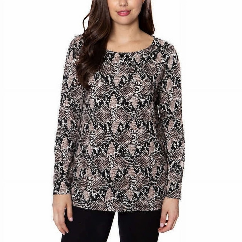 ❤️ 🆕 MARIO SERRANI MADE IN ITALY SNAKESKIN Blouse Size S